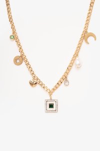 Jewellery: Heart & Pearl Charm Necklace