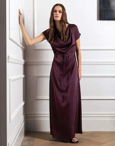 Drape Front Maxi Dress | Raisin