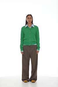 Knitwear: Fils Cardigan | Grass Green