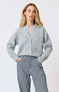 Knitwear: Aurora Knit Cardi | Grey Marle