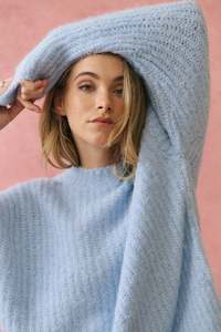 Lorenza Knit Sweater | Ice Blue