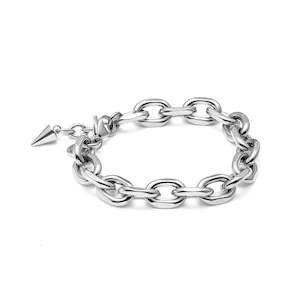 Silk Steel: Forged Bracelet | Silver