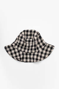 Antler: Gingham Bucket Hat -2025| Black