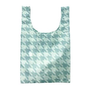 Shopper Bag | Sage Houndstooth
