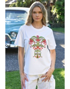 Tees: Glam Berry T-Shirt | White