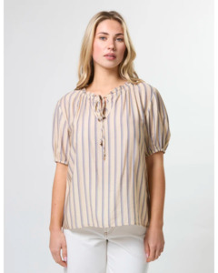 Tops Shirts: Arlo Blouse | Mariner Sand