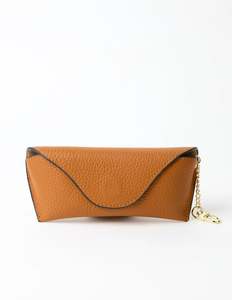 Keychain Leather Sunglasses Case | Tan