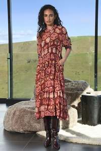 Dresses: Dress Of Honour | Maroon Multi