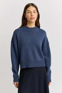 Knitwear: Drop Shoulder Crew | Galaxy