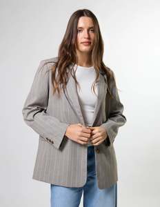 Hunter Blazer | Almond Stripe