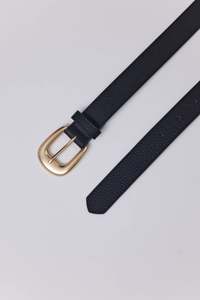 Accessories: The Essential Belt | Black/Gold