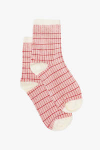 Berry Grid Sock