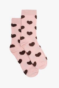 Socks: Pink Heart Sock