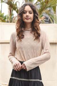 Don't Get Meshy Top | Ivory