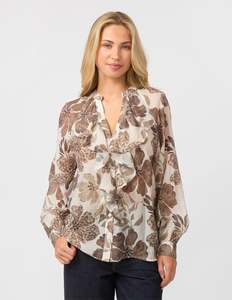 All: Gina Blouse | Brown Floral