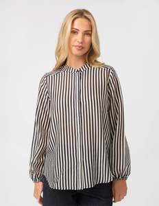 All: Faye Blouse | Black/White Stripe