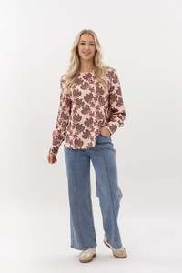 Tops Shirts: Finley Top | Blush Baroque