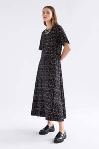 Mohr Long Dress | Black Multi