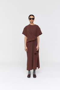 Diana Dress | Red Brown