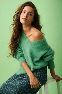 Emmie Knit Sweater | Sea Green