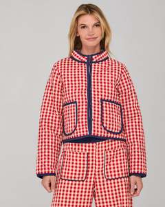 Mizuki Jacket | Red Seersucker