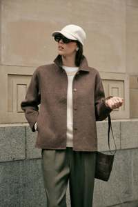 Coats Jackets: Loft Wool Coat | Mushroom