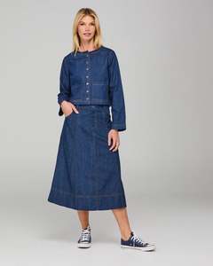 Fumiko Skirt | Dark Denim