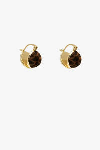 Jewellery: Leopard Drop Huggie