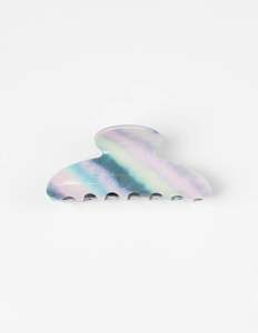 Hair Claw | Stripey Purple