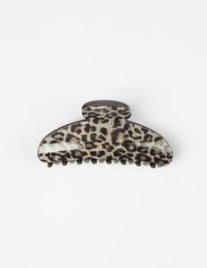 Hair Claw | Grey Leopard