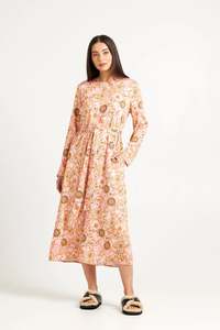 Hayes Dress | Pink Medallion
