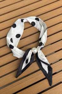 Antler: Pearl Bow Fasten Neck Tie | Vanilla Dot