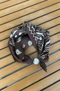 Antler: Pearl Fasten Neck Tie | Cocoa Paisley