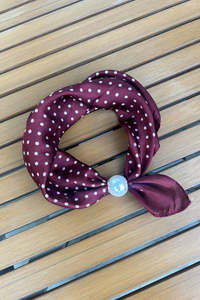 Antler: Pearl Fasten Neck Tie | Merlot Dot