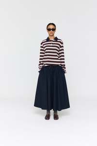 Alonso Polo Stripe | Ink/Cream