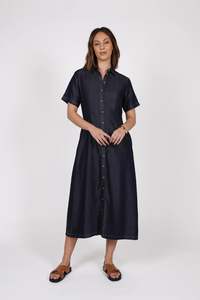 Axis Shirt Dress | Indigo