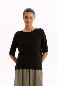 Linen Tee | Black