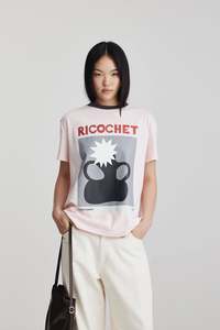 Aiden Tee | Soft Pink/Charcoal