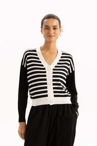 Knitwear: Emilia Cardigan | Stripe