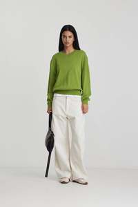 Knitwear: Amina Jumper | Apple Green