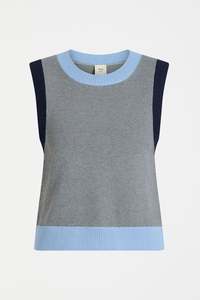 Knitwear: Bolsa Knit Vest | Grey Marle