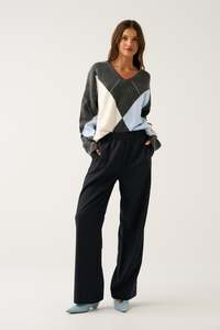Pants And Skirts: Jett Pant | Charcoal Pinstripe