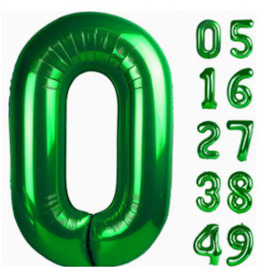 Green Helium Balloons
