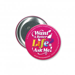 Fundraising: Button Badge Round - 90mm