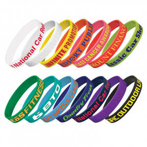 Festivals Events: Silicone Wrist Band - Embossed
