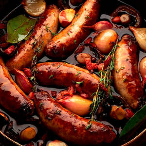 Beef: La Fermiere Genuine NZ Angus Beef Sausages 500gm