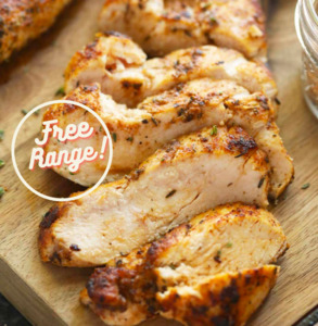 Chicken: Fermier Free Range Chicken Breast Boneless Skin On 2 pcs 700gm