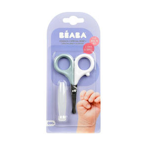 Health Safety: Beaba Baby Nail Scissors - Green Blue