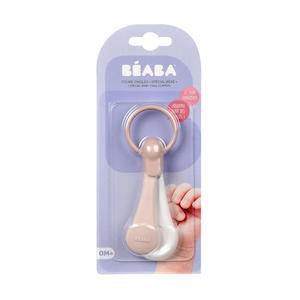 Health Safety: Beaba Baby Nail Clippers - Old Pink