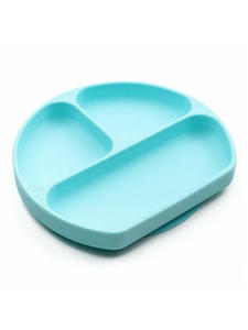 Bowls Utensils: Bumkins Silicone Grip Dish - Blue